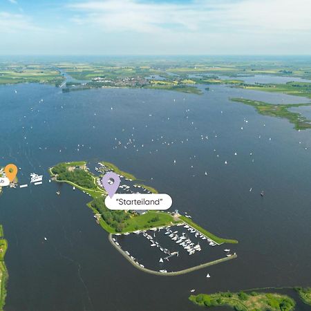 Welcome In - Houseboat 'Elysium' Met Eigen Aanlegsteiger Sneek - Offingawier ภายนอก รูปภาพ