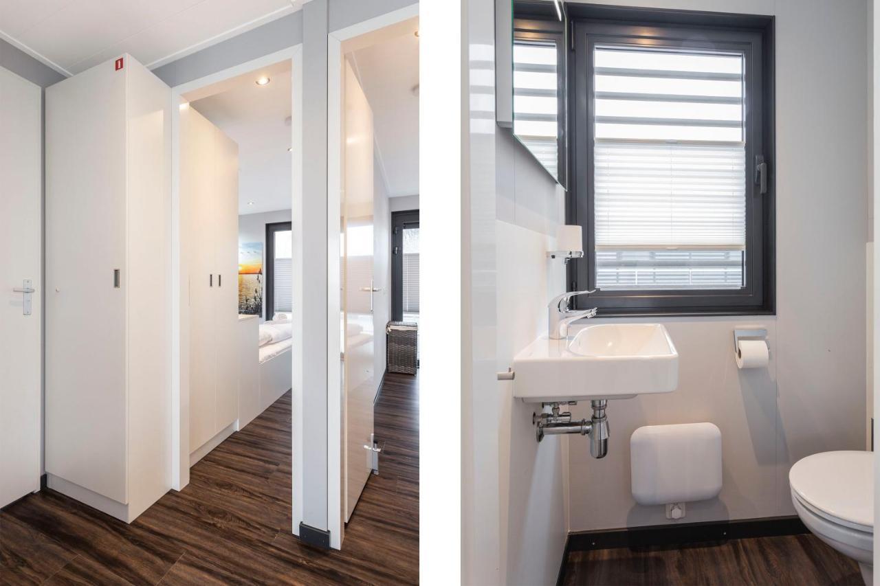 Welcome In - Houseboat 'Elysium' Met Eigen Aanlegsteiger Sneek - Offingawier ภายนอก รูปภาพ